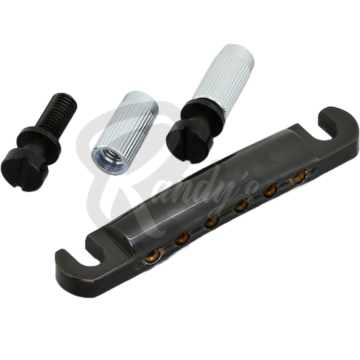 Stop Bar Tailpiece w/ Studs & Anchors (Zinc) - Fits Gibson® & Epiphone®
