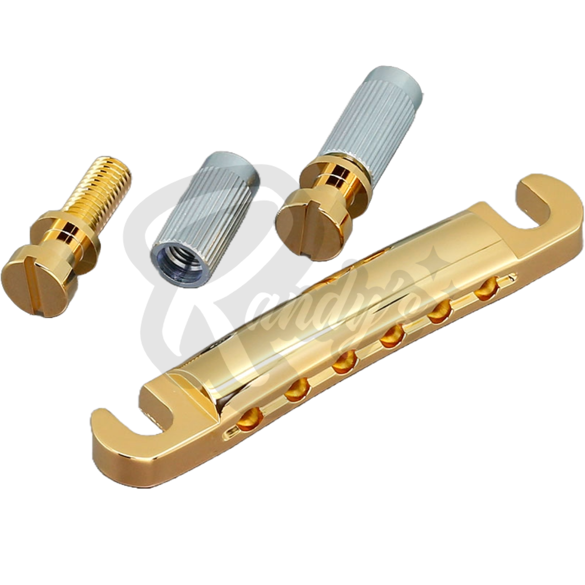 Stop Bar Tailpiece w/ Studs & Anchors (Zinc) - Fits Gibson® & Epiphone®