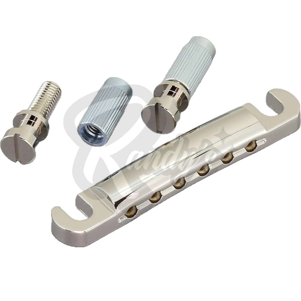 Stop Bar Tailpiece w/ Studs & Anchors (Zinc) - Fits Gibson® & Epiphone®