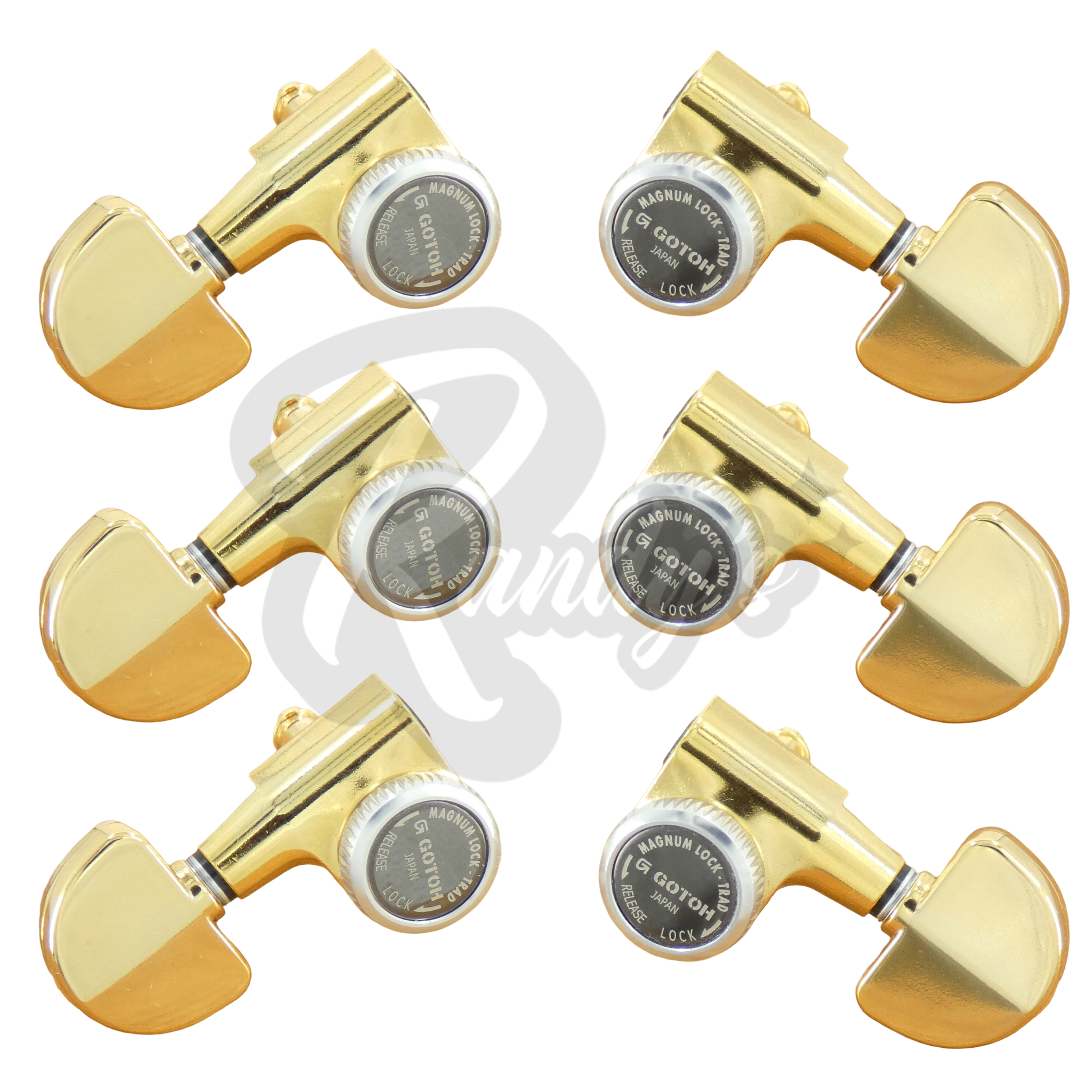 SG301-20 MG-T Locking Tuners w/ Kidney Buttons (L3+R3) - Fits Gibson® & Grover®