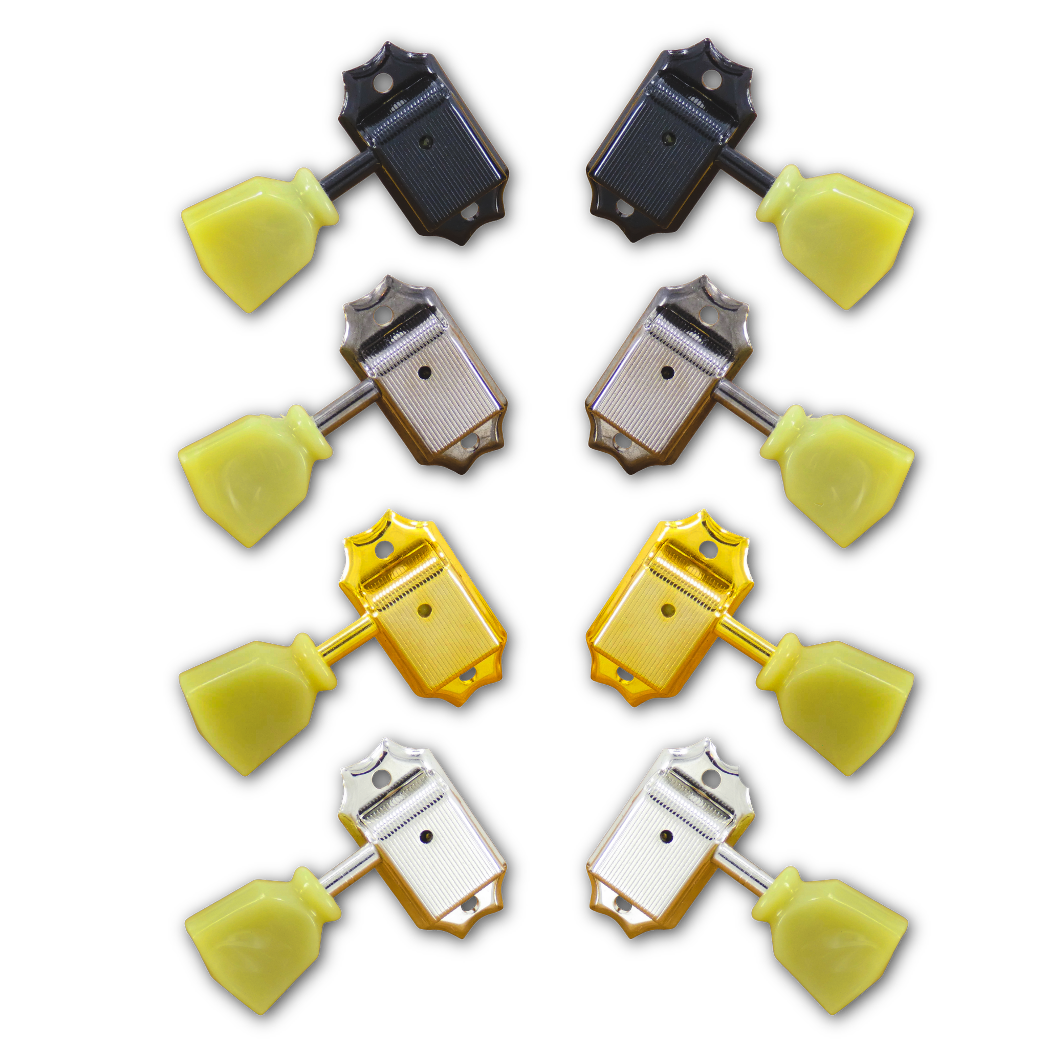 SD90-SL Vintage Deluxe Tuners w/ Keystone Buttons (L3+R3) - Fits Gibson® & Kluson®