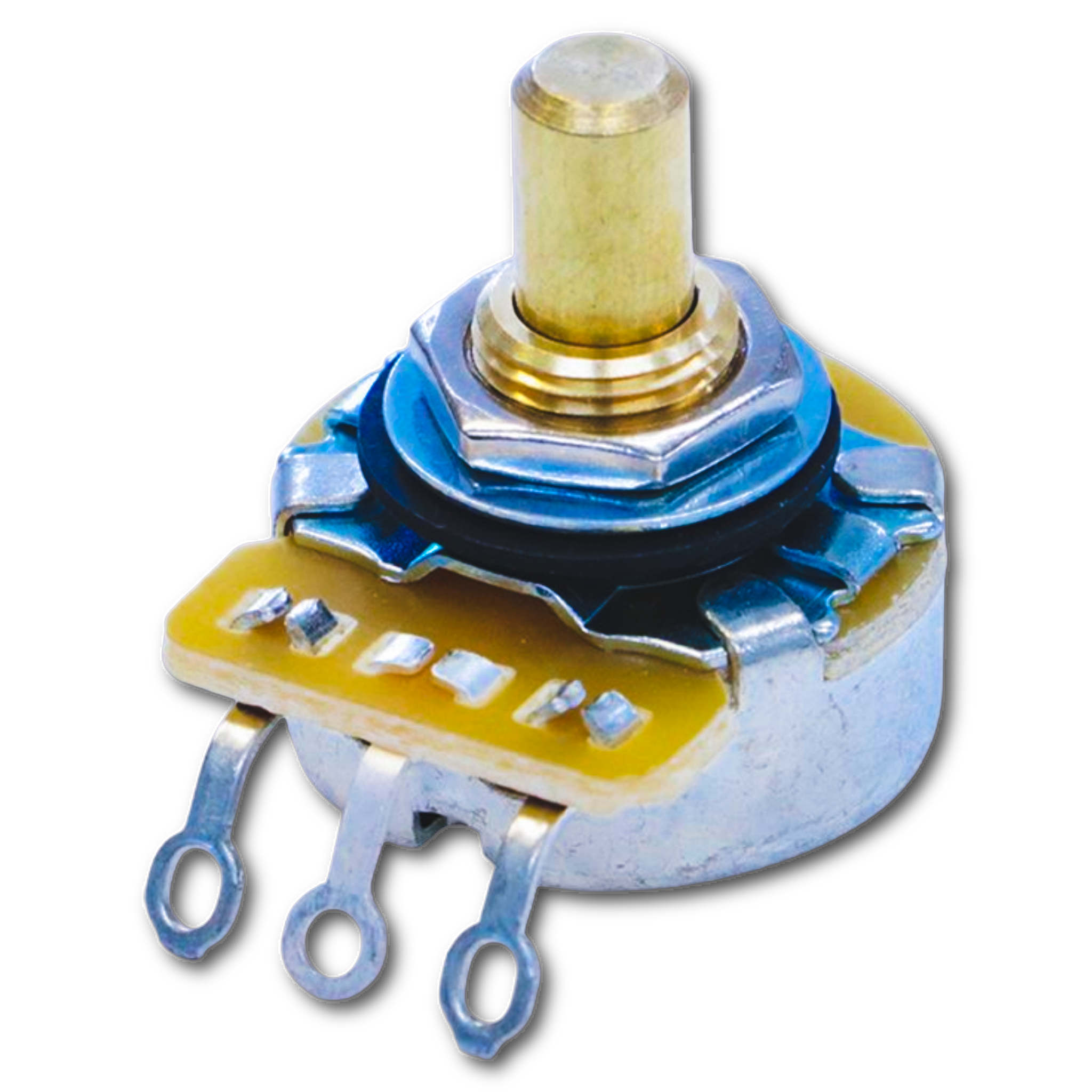 Vintage 550K Ω Potentiometer for Bass & Humbucker Pickups (Solid Shaft) - Fits Fender® Telecaster®